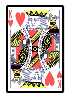 King of Hearts Card