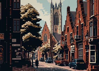 Utrecht City Pixel Art