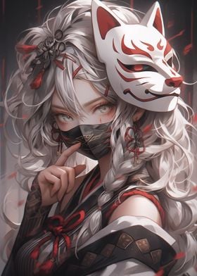 Fox Mask Samurai Girl