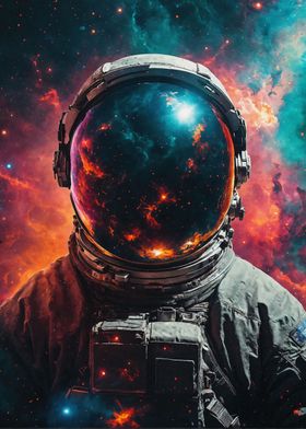 Astronaut Cosmic Portrait