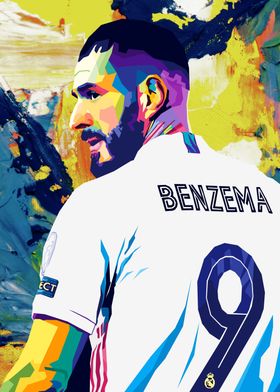 Karim Benzema Wpap Art