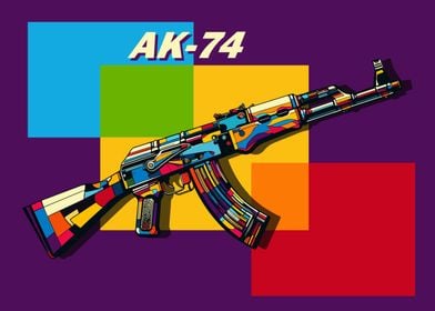 AK 74 Assault rifle wpap 