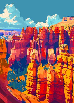 Bryce Canyon Scenery Art