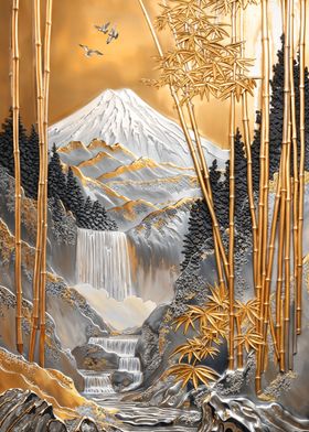 Golden Fuji Bamboo Falls 