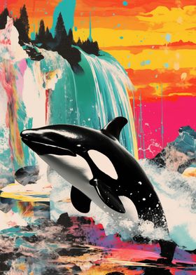 Collage Mix Orca Whale