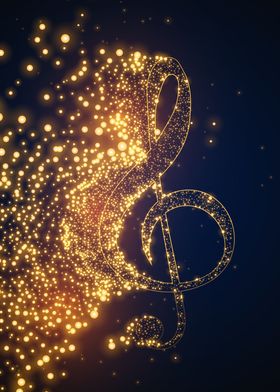 Glitter musical notation