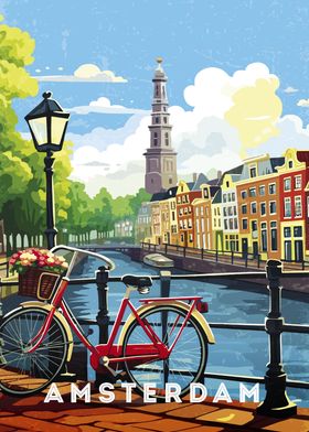 Amsterdam bike spring