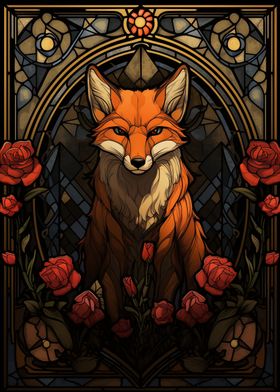 Fox Stained Glass 