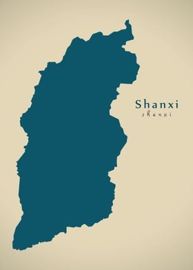 Shanxi China map