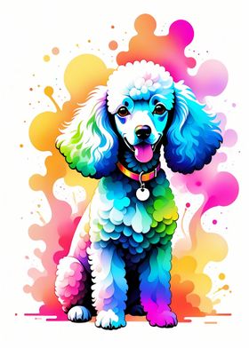 Geometric Color Poodle