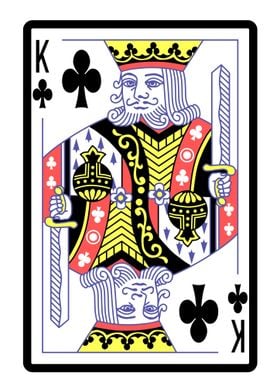 King of Clubs Playing Card