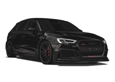 Audi RS3 8V All Black