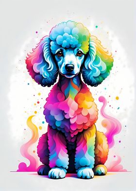 Geometric Color Poodle