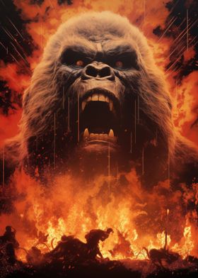 Angry Sasquatch Poster