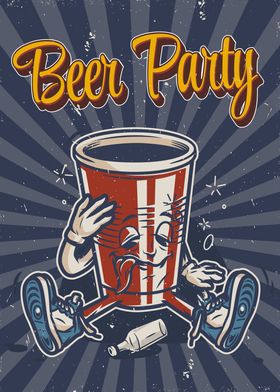 Vintage Retro Beer Party