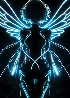 Neon Light Electron Fairy