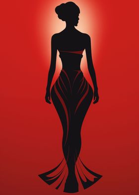 Woman silhouette