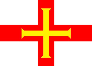 Island Of Guernsey Flag