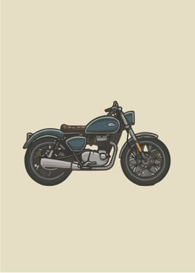 A classic motorcycle 