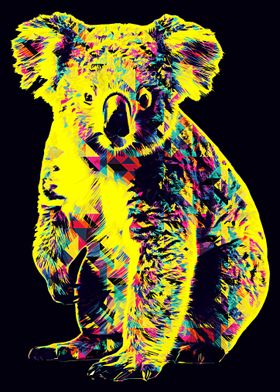 Koala pop art 