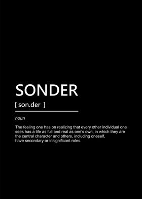 sonder in meaning