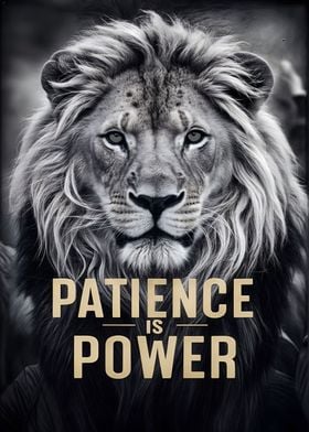 lion patience is power 