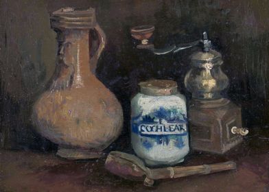 Still life with a jar