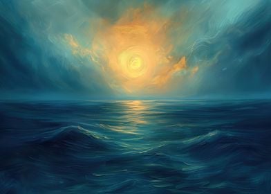 Nautical Moon Seascape