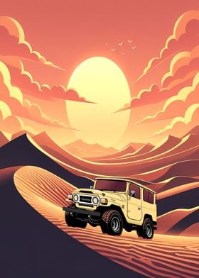 Land Cruiser in the desert
