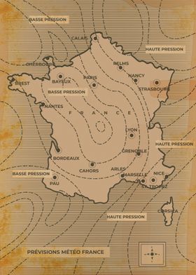 France Weather map