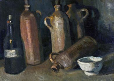 Still life with jars