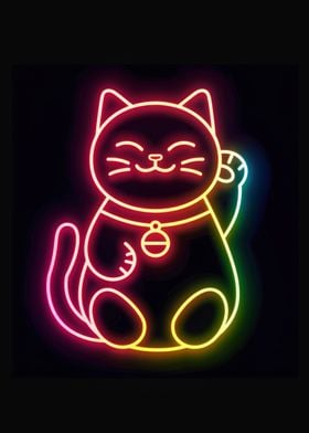 Cat Light Neon Japan