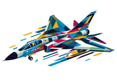 F111 Aardvark wpap pop art