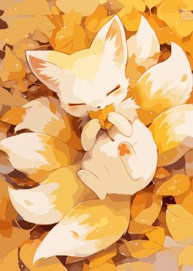 Kawaii Baby Fox Nine Tails