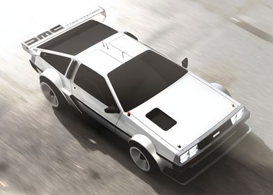 DELOREAN GT TOP VIEW