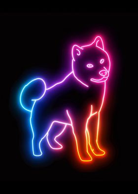 Shiba Light Neon Japan