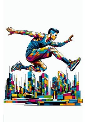 Parkour street sport wpap 