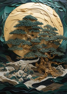 Abstract Bonsai Tree