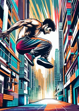 Parkour street sport wpap