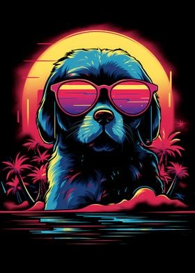 Miami Vice with Retro Dog