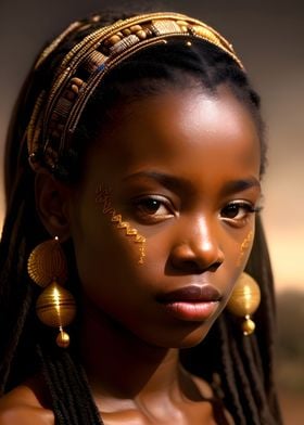 Beautiful African girl