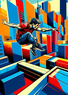 Parkour street sport wpap 