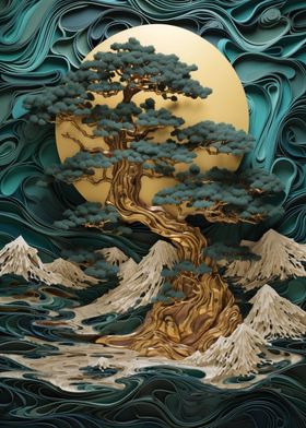 Abstract Bonsai Tree