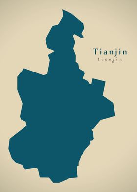 Tianjin China map