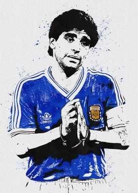 Diego Maradona Painting