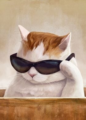 Cat with Glasses meme