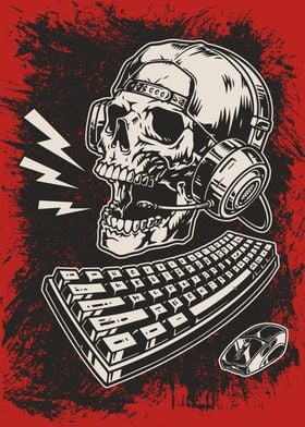 Gamer Skull Keyboard