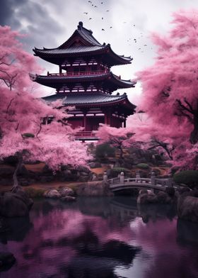 Cherry Blossom Japan Art