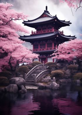 Cherry Blossom Japan Art