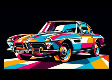 BMW 507 wpap pop art